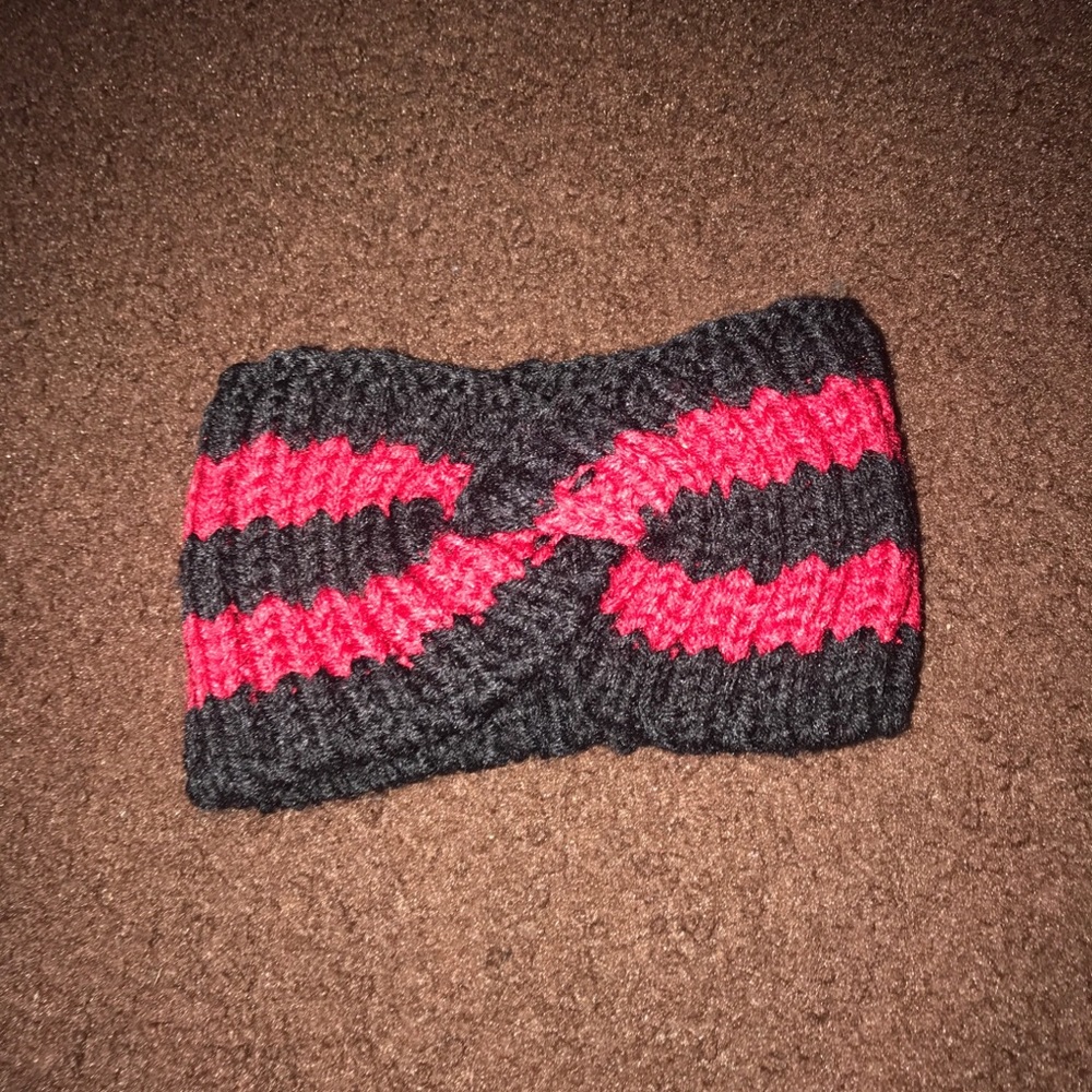 Black and Red Headband